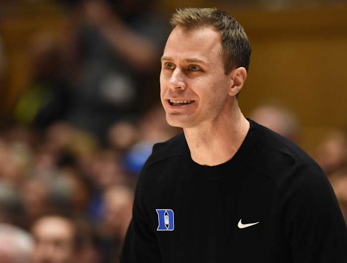 Duke basketball head coach Jon Scheyer